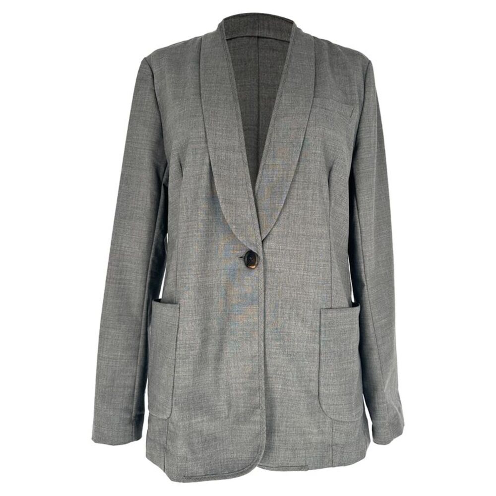 Brunello Cucinelli Blazer in Grey Cotton